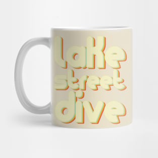 vintage color lake street dive Mug